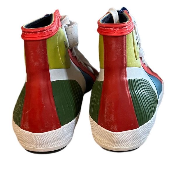 HUNTER | Hi-Top | Lined | Waterproof |Lace Up & Velcro Colorblock Sneakers - Picture 9 of 15